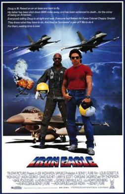Theatrical poster of Iron Eagle movie